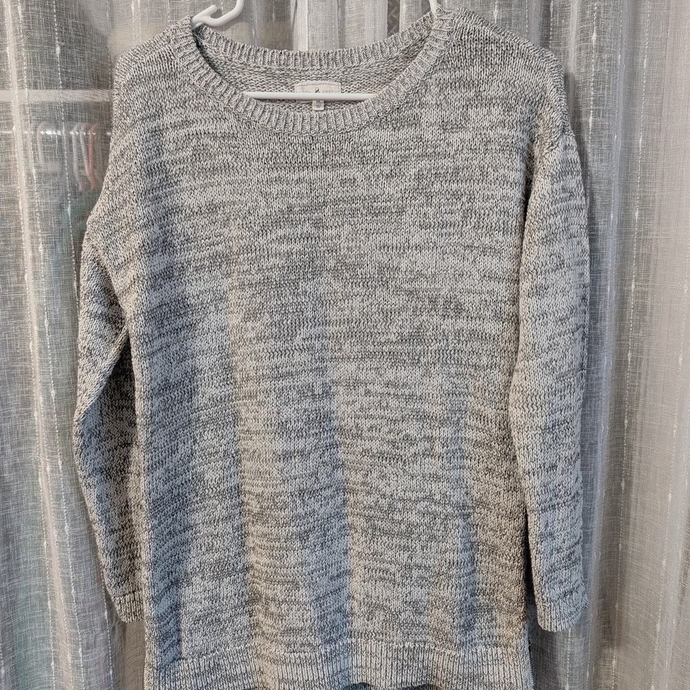 Lou & Grey Heathered Gray Women's Sweater
